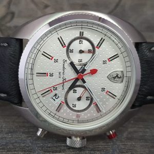 Ferrari Men's Quartz Analog Display and Leather Strap Watch 0830241