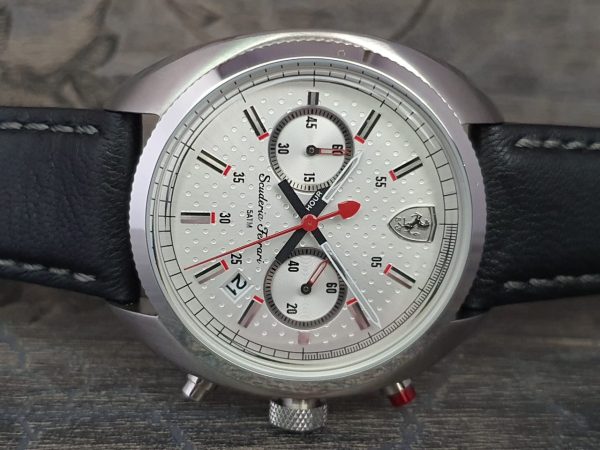 Ferrari Men's Quartz Analog Display and Leather Strap Watch 0830241