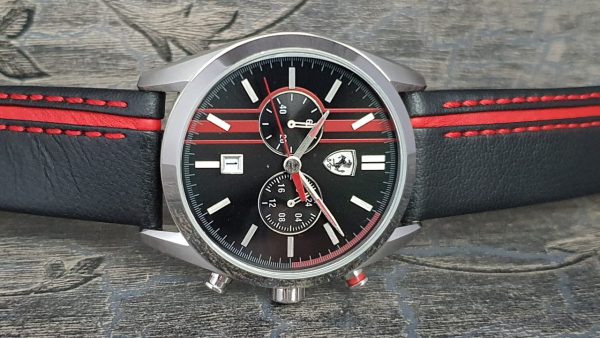 Ferrari Men's D 50 Analog Display Quartz Black Watch 0830177