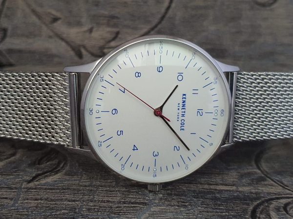 Kenneth Cole New York Men’s Quartz White Dial Silver Watch