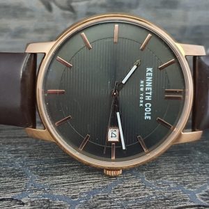 Kenneth Cole New York Men’s Quartz Brown Leather Watch