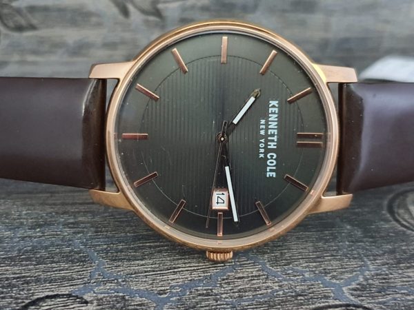 Kenneth Cole New York Men’s Quartz Brown Leather Watch