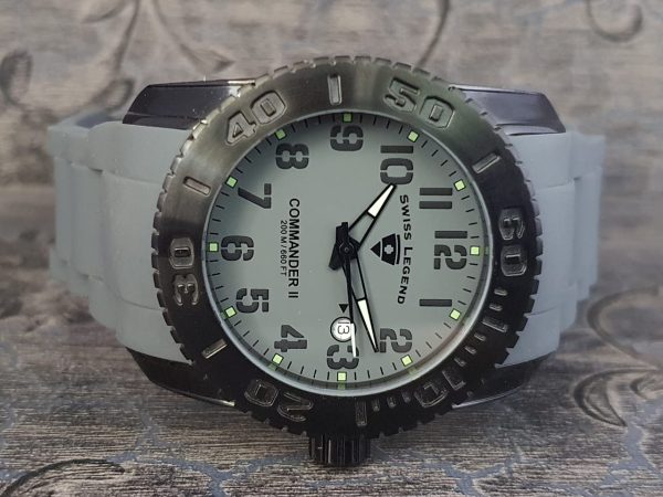 Swiss Legend Men's Analog Display Swiss Made Quartz Grey Watch 10068-02-BLKA