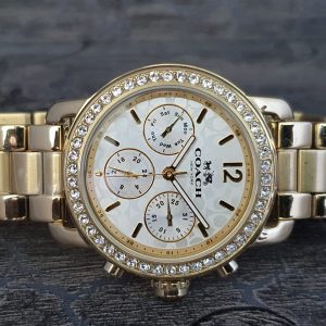 Coach Women's Sport Bracelet Silver/Gold Plated Watch 14502370