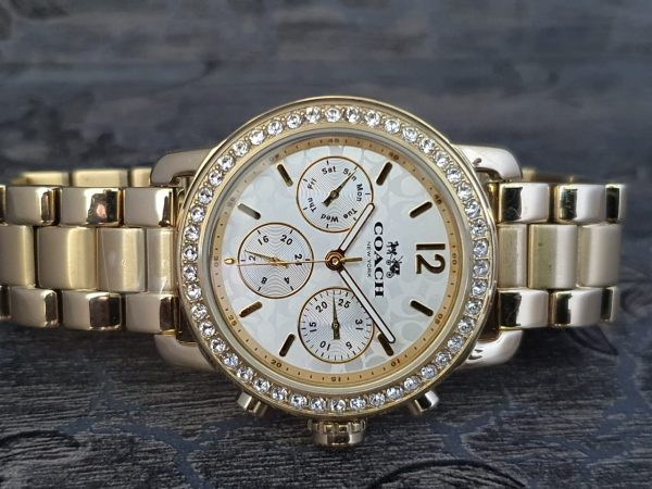 Coach Women's Sport Bracelet Silver/Gold Plated Watch 14502370