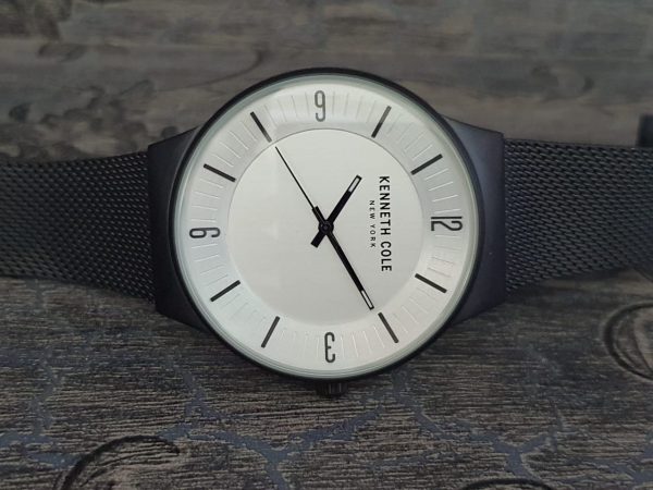 Kenneth Cole New York Men’s White Dial Quartz with Stainless Steel Strap Watch