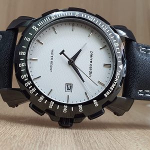 Pierre Cardin Men’s Analog Quartz White Dial 44mm Watch 10170