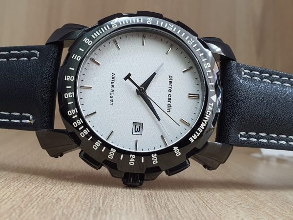 Pierre Cardin Men’s Analog Quartz White Dial 44mm Watch 10170
