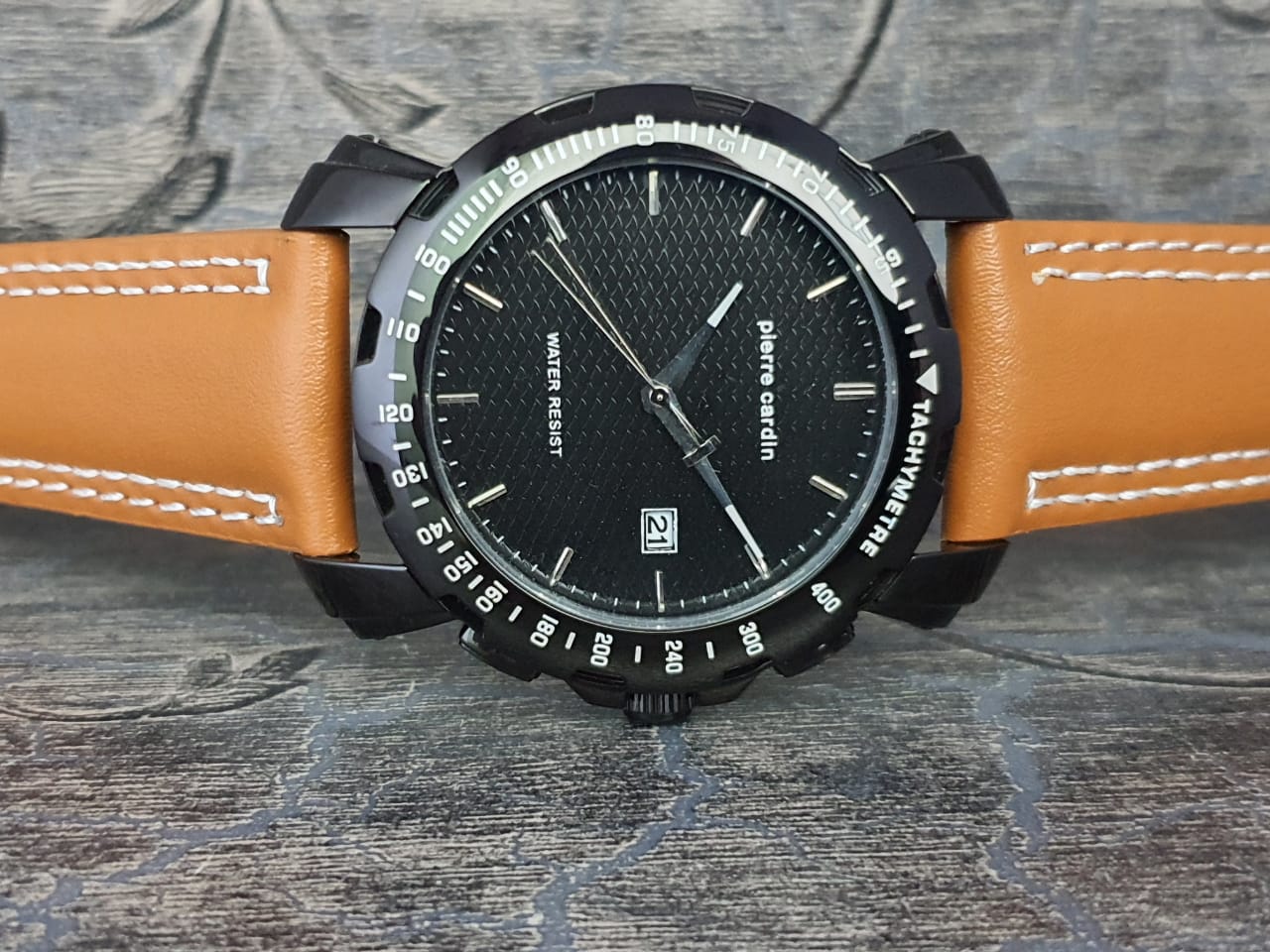 Pierre Cardin Men’s Analog Quartz Black Dial Watch (RW-770416 ...