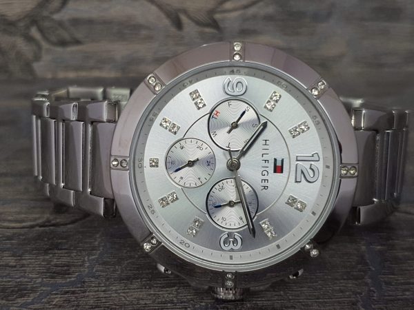 Tommy Hilfiger Women's Sport Lux Analog Display Quartz Silver Watch 1781532