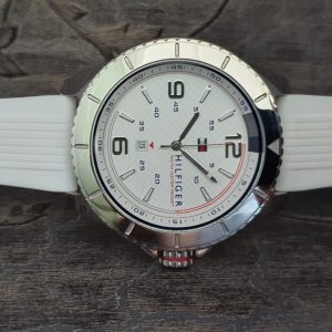 Tommy Hilfiger Men’s Analog White Silicone Watch TH1791000J