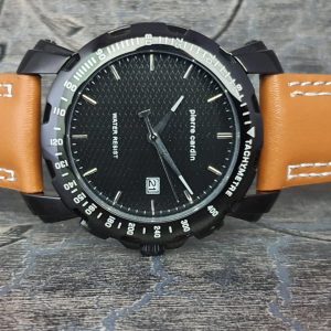 Pierre Cardin Men’s Analog Quartz Black Dial 44mm Watch (RW-770416)