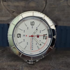 Tommy Hilfiger Men's Analog Blue Silicone Watch TH1791000J