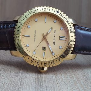 Pierre Cardin Men's Analog Gold Dial 43mm Watch 10170-1