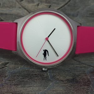 Lacoste Women’s Pink Silicone Strap And Silver Dial Watch 200943000