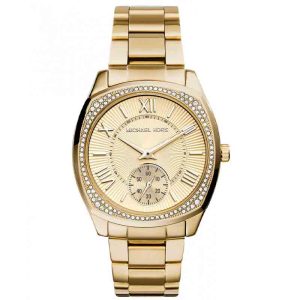 Michael Kors Women's Quartz Gold Stainless Steel Gold Dial 40mm Watch MK6134