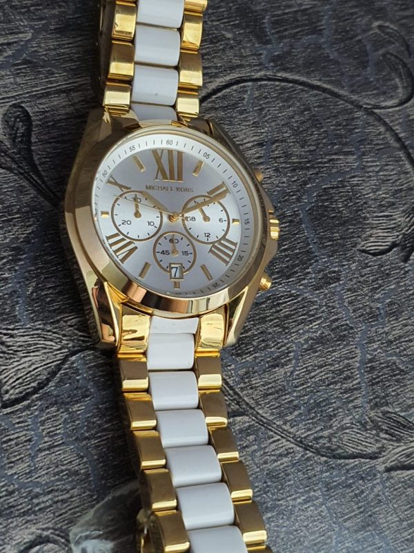 Michael Kors Women’s Quartz Stainless Steel White Dial 38mm Watch ...