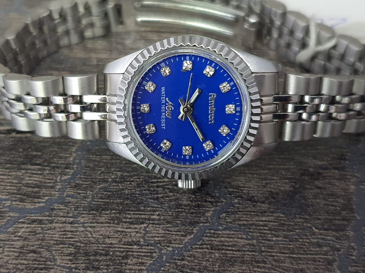 Armitron Women s Quartz Stainless Steel Blue Dial Watch 2475SV