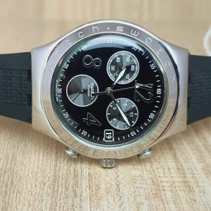Swatch Men’s Swiss Made Black Dial Watch SW302SW