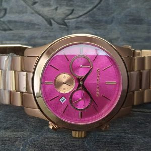 Michael Kors Women's Rose Gold Pink Dial Watch MK5931
