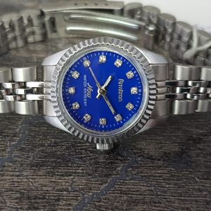 Armitron Women’s Quartz Stainless Steel Blue Dial Watch 2475SV