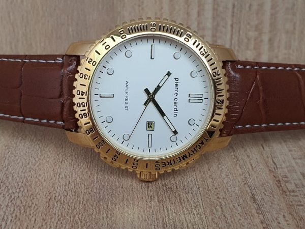 Pierre Cardin Men’s Analog White Dial 43mm Watch 10170-1