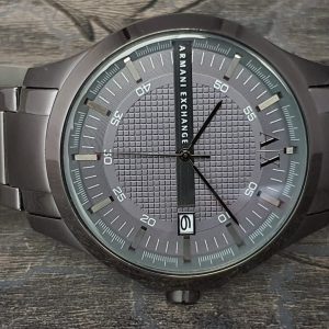 Armani Exchange Men's Stainless Steel Grey Textured Dial Watch AX2135