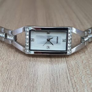Fossil Women's Stainless Steel Silver 18mm Watch BQ1062