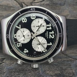 Swatch Men's Morena Swiss Made Black Watch YVS400