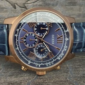 GUESS Men's Chronograph Blue Dial Watch W0380G5