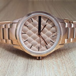 Armani Exchange Women's Stainless Steel Rose Gold 37mm Watch AX5202