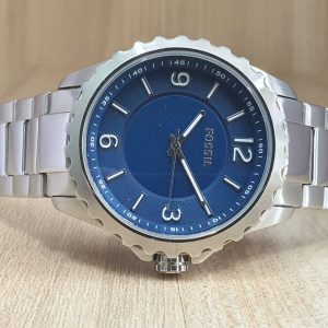 Fossil Men’s Stainless Steel Blue Dial Watch BQ1533