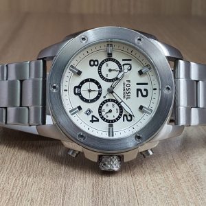 Fossil Men's Analog Stainless Steel Beige Dial Watch FS4929