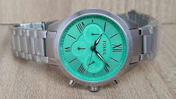 Fossil Women's Analog Stainless Steel Green Dial Watch BQ1754