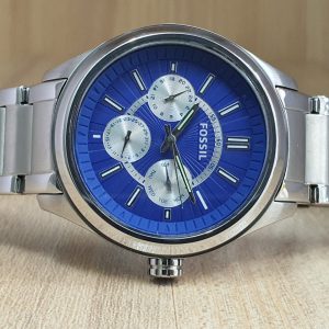 Fossil Men’s Quartz Stainless Steel Blue Dial 45mm Watch BQ1507