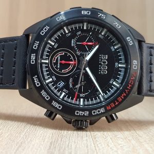 Hugo Boss Men's Chronograph Quartz Leather Strap Watch 1513662