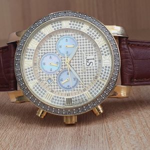 Joshua & Sons Men's Diamond Chronograph Quartz Watch JS-28-03