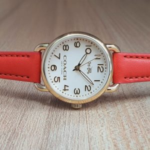 Coach Women’s Quartz Red Leather 28mm Watch 14502710