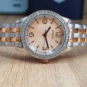 Fossil Women's Analog Stainless Steel Gold/Silver 28mm Watch BQ1424