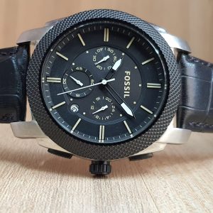 Fossil Men’s Quartz Leather Band Black Dial Watch FS4731