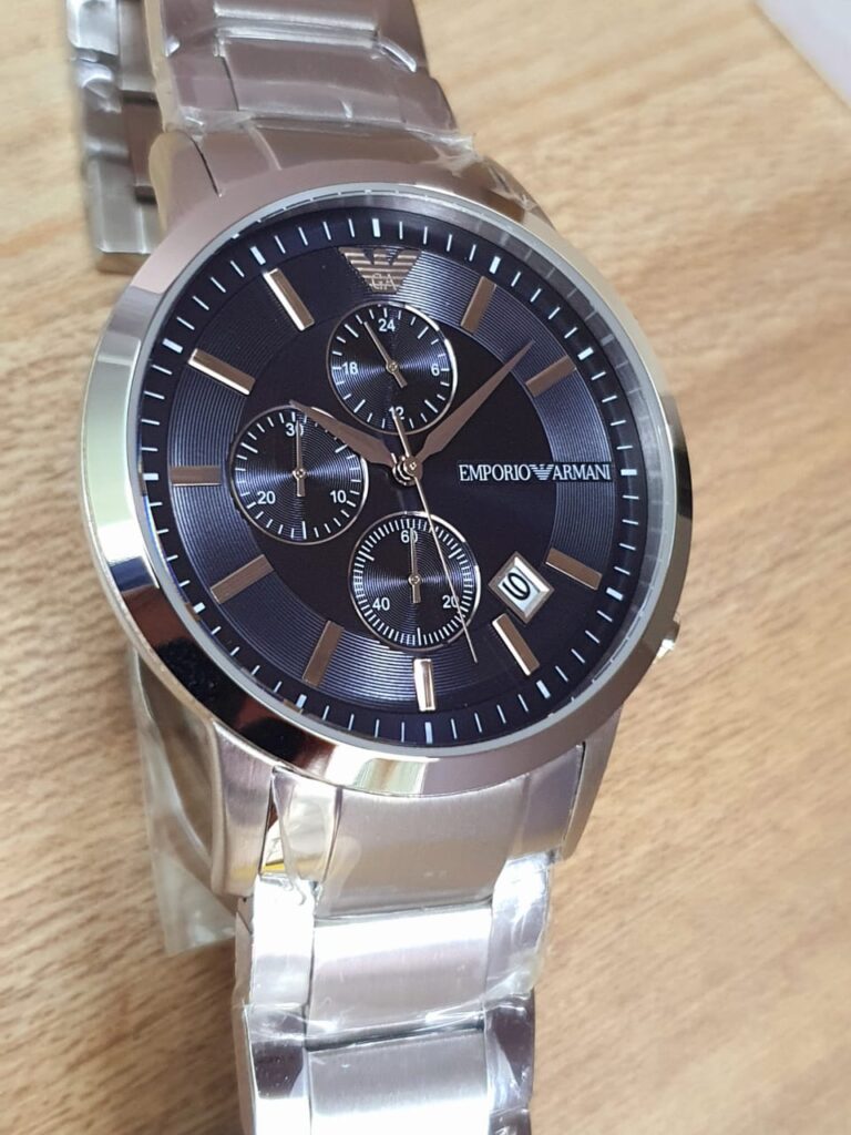 Emporio Armani Men's Chronograph Quartz Stainless Steel 43mm Watch ...