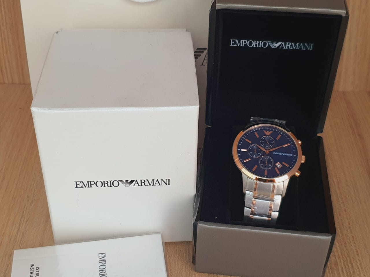 Emporio Armani Men's Chronograph Stainless Steel Watch AR80025 ...