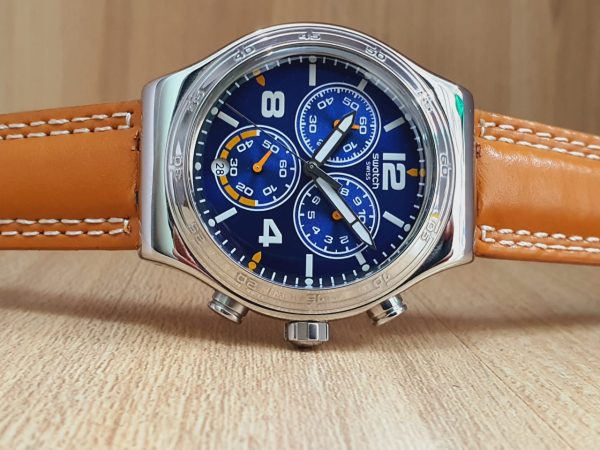 Swatch Men’s Swiss Made Blue Dial Watch YVS430G