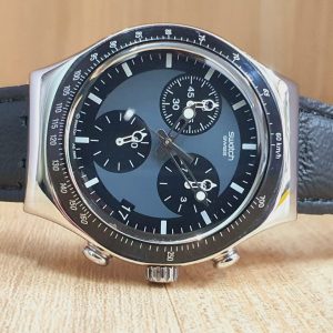 Swatch Men’s Swiss Made Black Dial Watch YCS410GX