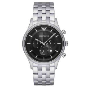 Emporio Armani Men's Chronograph Black Dial 43mm Watch AR11017