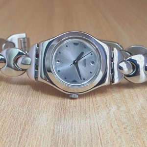 Swatch Women’s Swiss Made Silver Dial 25mm Watch YSS213G