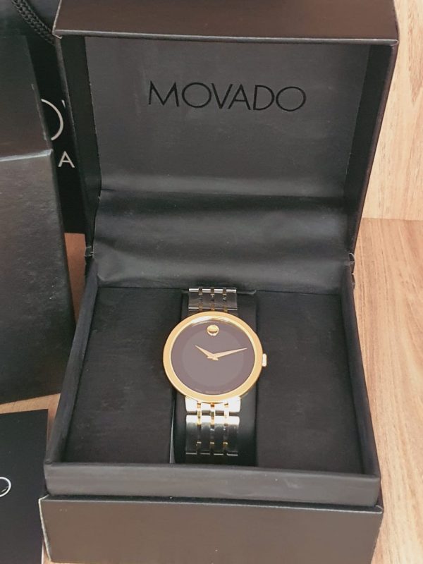 Movado Men’s Swiss Made Quartz Stainless Steel 39mm Watch 0607058 ...