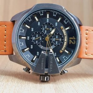 Diesel Men’s Chronograph Quartz Leather Strap Watch DZ4343/2
