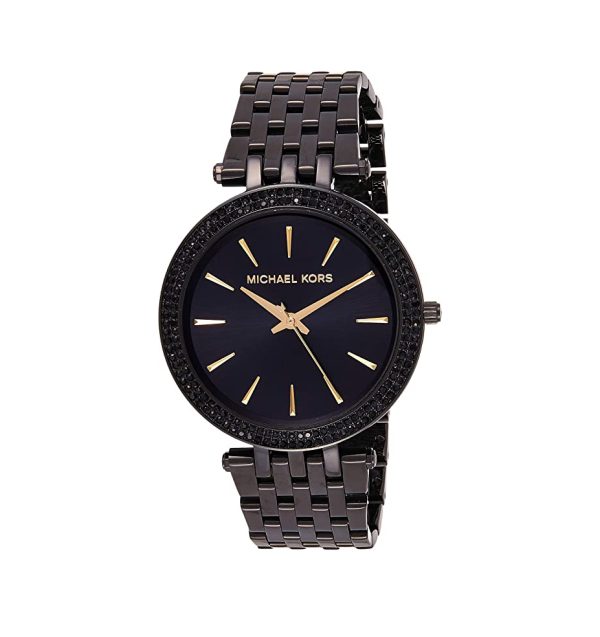Michael Kors Women's Quartz Stainless Steel Black Dial 39mm Watch MK3337
