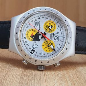 Swatch Men’s Swiss Made Silver Dial Watch YCS4019
